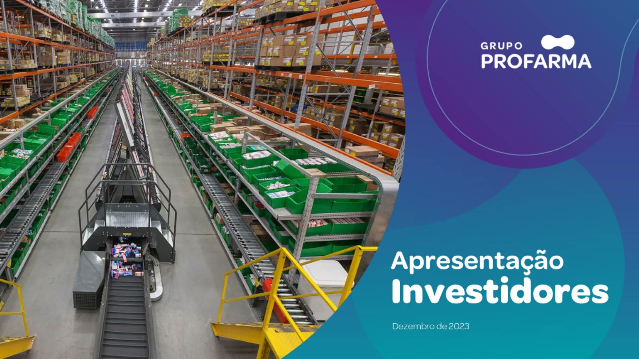 Apresentação para investidores do Grupo Profarma desenvolvida pela AZVDO